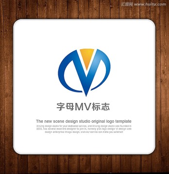 LOGO 字母M 字母V