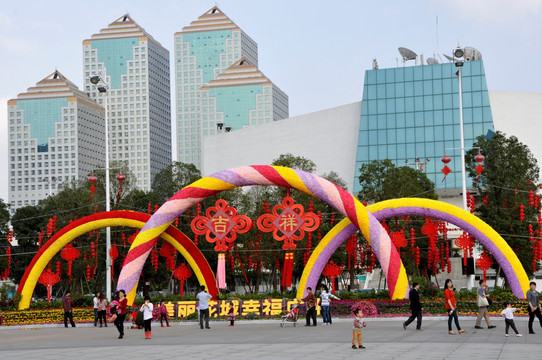 广州体育中心街景 天河财富广场