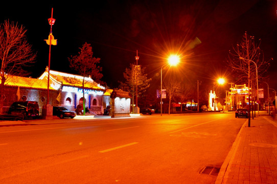 高碑店村夜景