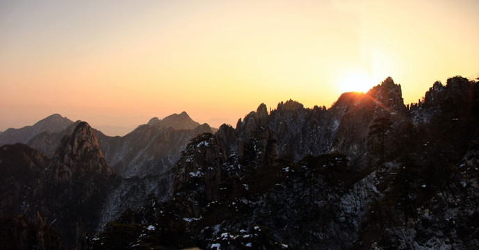 黄山日出