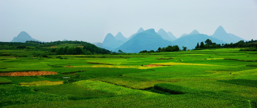 阳朔乡村行路上的风光（高清大图）