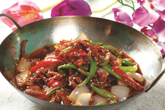 干锅牛肉丝