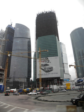 建设中的莫斯科国际商务中心