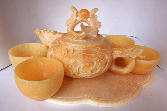 雕刻 茶具