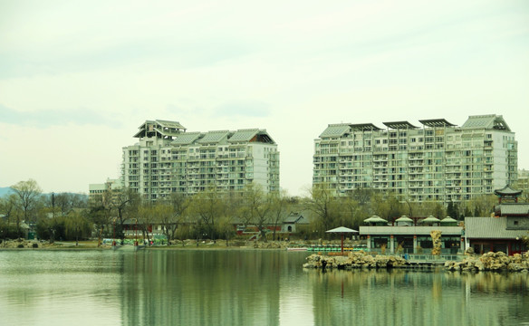 北京建筑   水边建筑