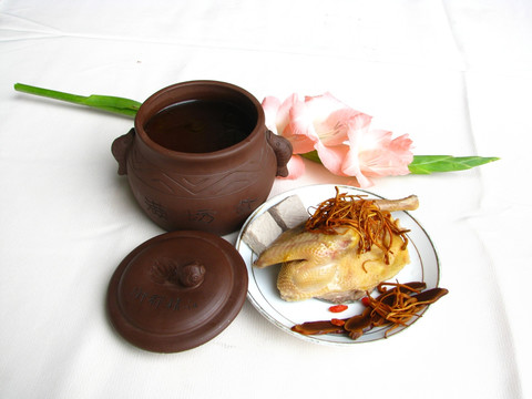 虫草花乳鸽汤