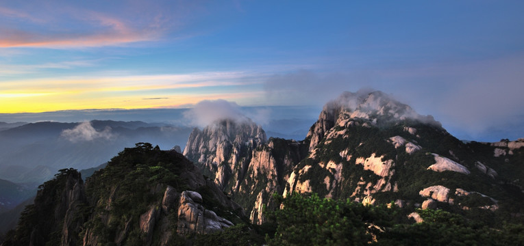 黄山日出美景