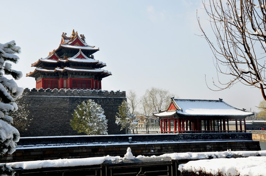 角楼雪景