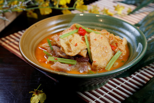 茶香石磨豆腐