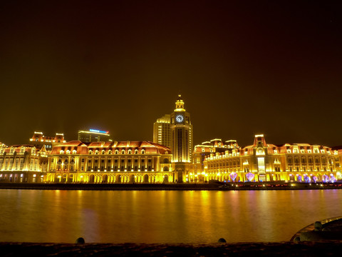 天津津湾广场夜景