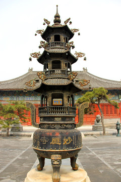 白塔寺 北京寺庙 妙应寺 香炉