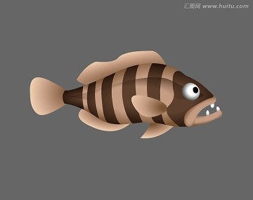 石斑鱼游动动画