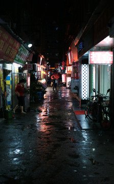 雨夜街道