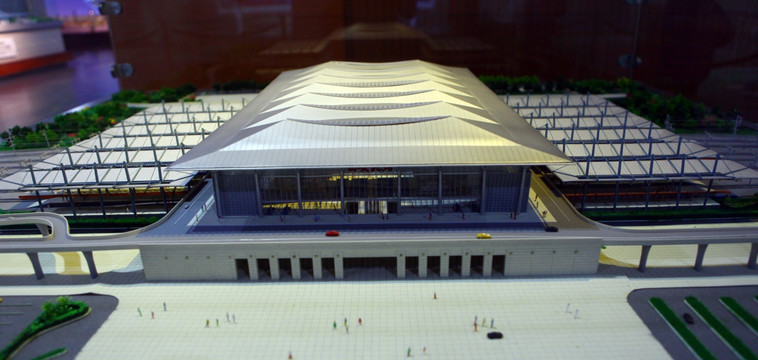 西安北站模型