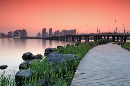 苏州金鸡湖夜景