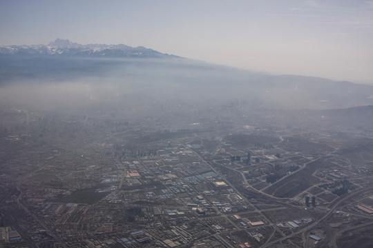 城市上空的污染