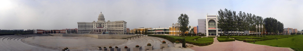 北京吉利大学图书馆180度全景