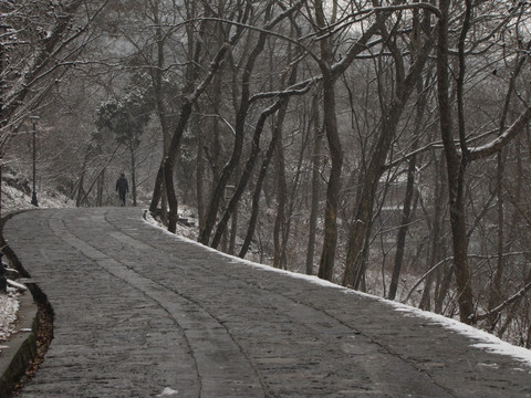 琅琊山古道残雪