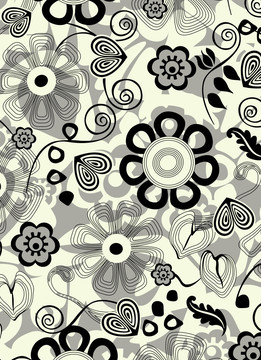 布匹 抽象花纹花卉图案