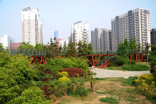 小区建筑绿化