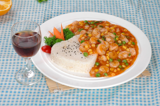 鲍汁虾仁饭