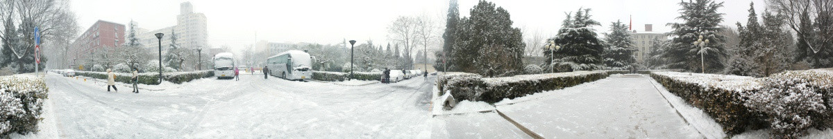 中劳主楼大雪360度全景