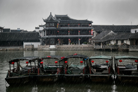 水乡急雨