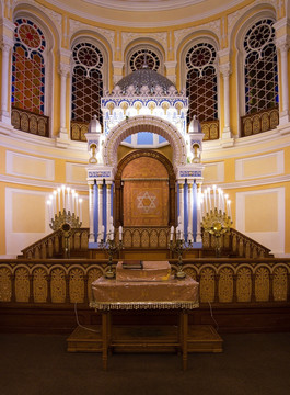在俄罗斯圣彼得堡 合唱犹太教堂
