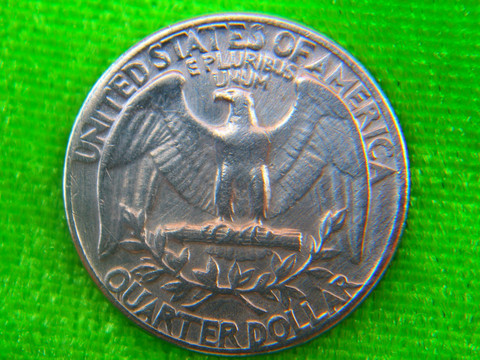 美国硬币背面