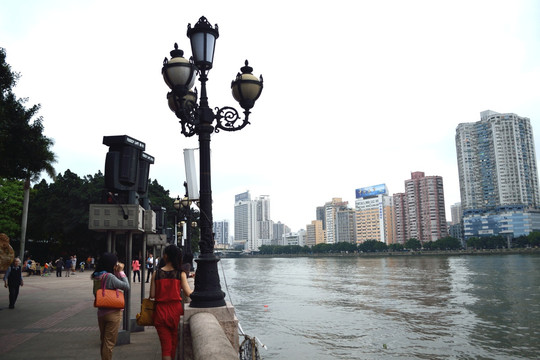 珠江风景 广州风景 江边风景