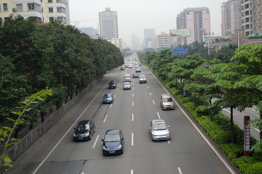路 汽车 车流 高速路
