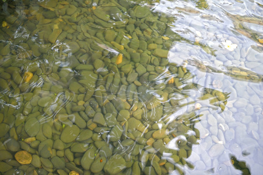 河石 石头 鹅卵石 水纹