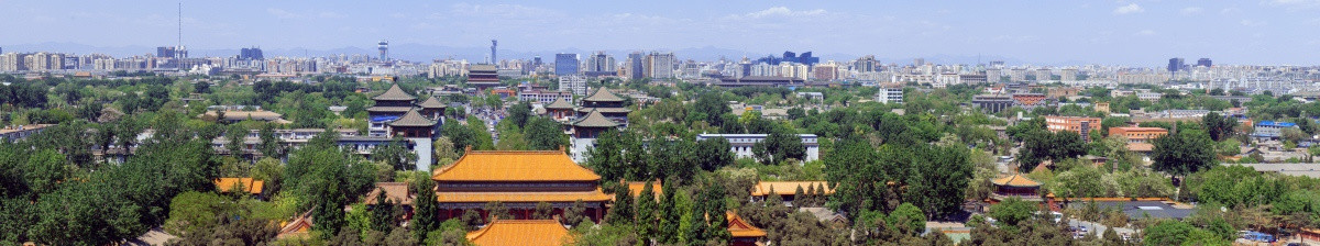 鸟瞰北京全景