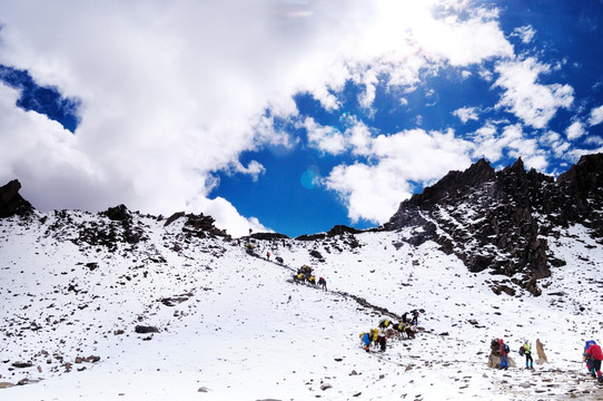 高原雪山风光