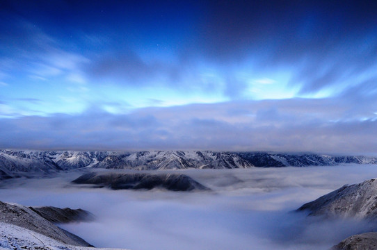 贡嘎雪山云海