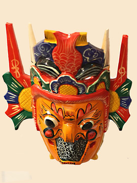 泰国木制面具