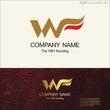 标志 LOGO 字母W