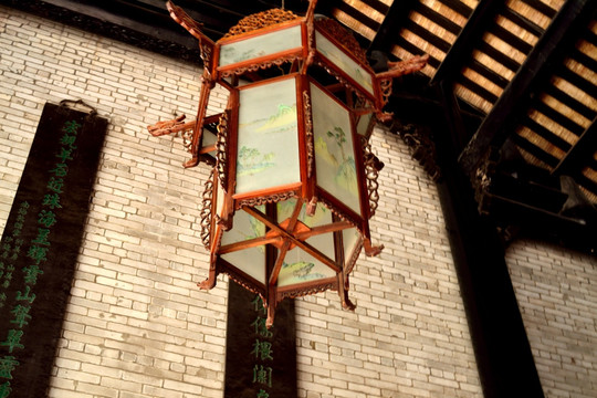 雕刻 木雕 灯笼 陈家祠