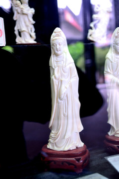 观音 菩萨 象牙艺术品 艺术品
