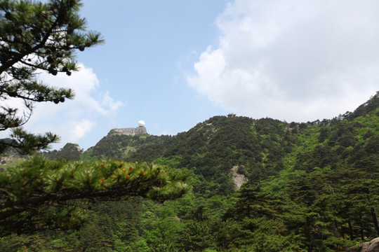 黄山 飞来石 悬崖 峭壁 石头