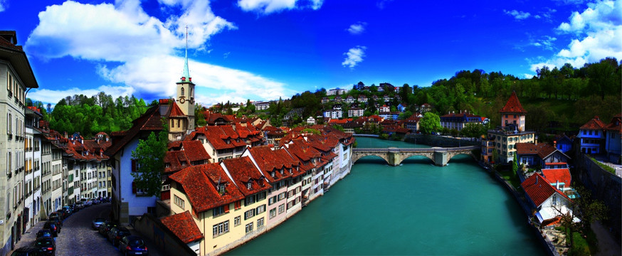 美丽的瑞士首都伯尔尼