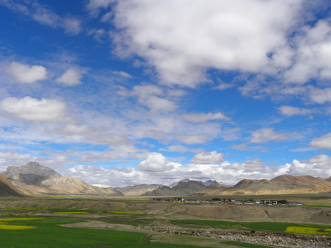 珠峰自然保护区内的藏族村庄