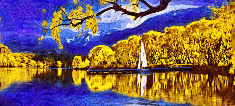 山水画 （合层）