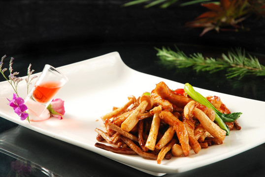 野菌炒格格肉