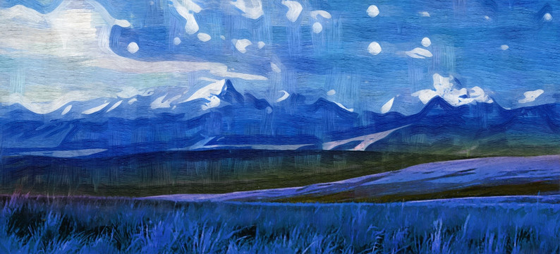 山水画 （合层）