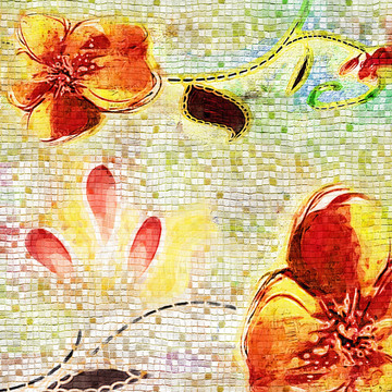 花卉装饰画 （合层）