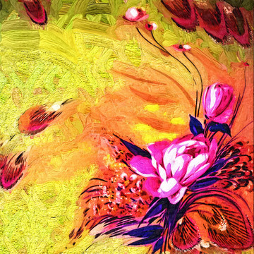 花卉装饰画 （合层）