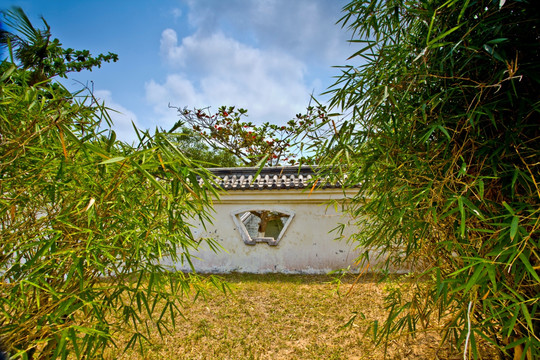 海南南山寺围墙