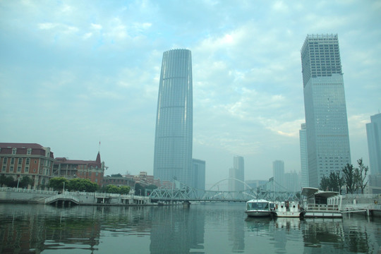 天津地标建筑 海河边建筑