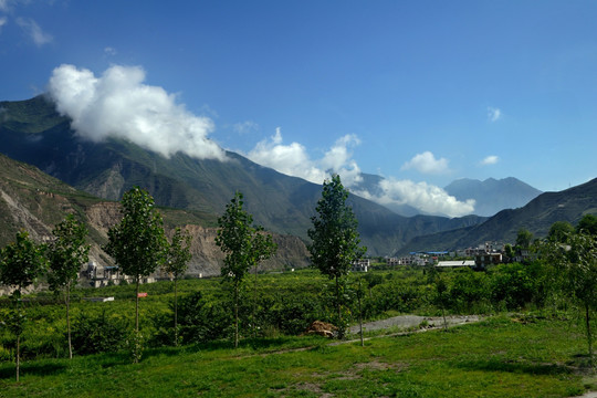 四川茂县山水田园风光